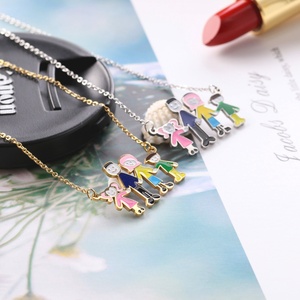 Popular Necklace <b>Jewelry</b> Romantic Family Pendant Necklace Quality Stainless Steel <b>Jewelry</b> for <b>Kids</b> Unisex Women Gift - Product Image 5