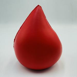 Pelota Antiestrés de Espuma de PU Personalizada al por Mayor, en Forma de Gota de Agua <span class=keywords><strong>y</strong></span> Sangre, Suave para Apretar - Product Image 4