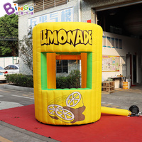 Kiosque Commercial Gonflable Citron, Stand de Crème Glacée et Limonade Gonflable, Tente Publicitaire Gonflable pour Limonade