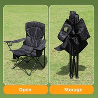 Chaise de dossier portable pliante en polyuréthane avec sac isotherme pour camping en plein air pique-nique pêche
