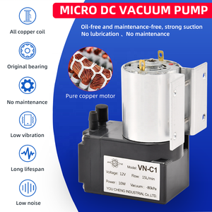 VN-C1 DC 12/24V Mini Pompa ad Aria Elettrica Silenziosa Micro Pompa a Vuoto per Apparecchiature Mediche e Dentali - Product Image 6