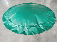 Couverture de piscine gonflable en PVC robuste pour l'hiver, résistante aux tempêtes et à la neige