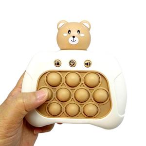 Divertido rompecabezas electrónico iluminado y consola de juegos de burbujas, juguete de mordaza novedoso con batería AAA para niños adultos ABS/silicona/PVC - Product Image 1