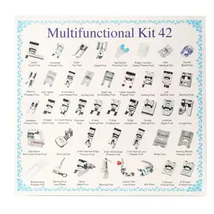 #42 presser foot Domestic Sewing Machine Braiding Blind Stitch Darning Presser Foot Kit Set For Brother Singer Janome