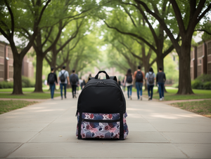 Zaino Casual da Donna in Poliestere con Motivo Floreale, Capacità Media, Leggero, per Tutte le Stagioni - Product Image 2