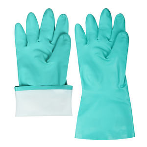 Guantes de Nitrilo Reutilizables XINGYU, Impermeables, Superflocados, Verdes, para Mecánicos, de Seguridad, Resistentes a Químicos, para Trabajo - Product Image 1