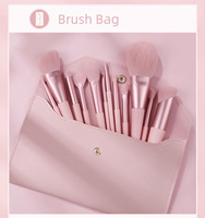 Ensemble de pinceaux de maquillage professionnels, poils synthétiques vegan, pinceaux cosmétiques de voyage, vente en gros, logo personnalisé, marque privée