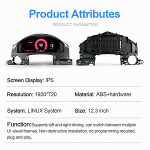 Nuevo Panel de Instrumentos Digital LCD de 12.3 Pulgadas para Porsche Cayenne 2010-2017, Velocímetro, Actualización del Tablero de Instrumentos - Product Image 4