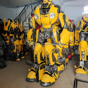 Costume de cosplay robot abeille transformable portable avec yeux lumineux, robot ambulant pour carnaval, fête, spectacle de scène, interactif - Product Image 6