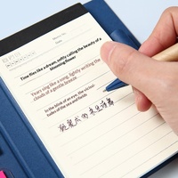 Juego de Cuadernos Personalizados con Tapa Dura y Notas Adhesivas, Bloc de Notas con Bolsillo para Bolígrafo y Banda Elástica, Kit de Papelería para Regalos Promocionales Corporativos