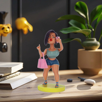 Figurine d'action personnalisée pour femme, figurine d'action, Bobblehead Q Version dessin animé, jouets à collectionner, figurine d'action en résine Bobblehead