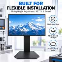 Support de moniteur médical réglable en hauteur et en angle, bras de support de moniteur pour bureau, support de moniteur tactile