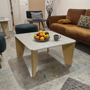 High Quality MDF Wood <strong>Coffee</strong> <strong>Table</strong> with Modern 3D Sticker Wholesale Cost Home Furniture for Living Room and Dining - Product Image 1