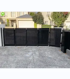 Latest Main Gate Designs with Sliding Turning Door Fancy Villa Turning Sliding Gate