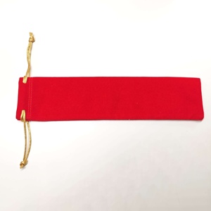 Sacchetto di penna con coulisse in velluto 2025 con custodia a penna singola custodia a forma di matita per proteggere il regalo - Product Image 1