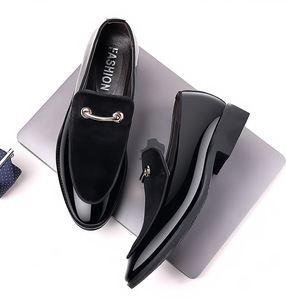 38-48 zapatos grandes de <span class=keywords><strong>charol</strong></span> de <span class=keywords><strong>gamuza</strong></span> tendencia Slip-on zapato boda zapatos de hombre 9905 - Product Image 6