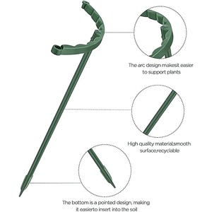 Support de plantes pour piquets de jardin, anneau de Support demi-rond pour escalade - Product Image 3