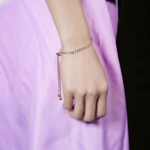 Bracelet jonc unisexe en acier inoxydable plaqué or 24 carats, motif papillon, style punk, chaîne et maillons, cadeau tendance - Product Image 4