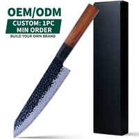 Couteau Kiritsuke professionnel de haute qualité de 8 pouces, manche en bois japonais, couteaux à fileter le poisson, couteau de cuisine Damas personnalisé
