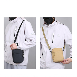Borsa a Tracolla Primaverile in Nylon per <span class=keywords><strong>Uomo</strong></span>, Leggera e Casual con Cinturino Regolabile, Piccola Tasca per Telefono per Uso Quotidiano - Product Image 4