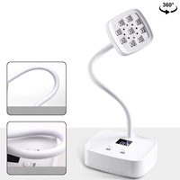 Lampe à ongles UV LED mini professionnelle - Séchoir à ongles intelligent avec capteur pour vernis gel - Lampe UV portable pour ongles avec écran numérique