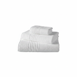 Kronos Series 20/2 Ring Yarn Jacquard Hotel Towel Set Outdoor Use Disposable Woven Stripe <b>Hand</b> Towel Embossed Logo for Sports - Product Image 2