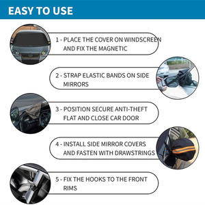 Protection pare-brise toutes saisons : Hiver, été, pluie, soleil, neige, givre, glace - Product Image 6
