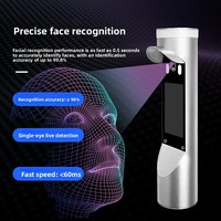 Sistema de Control de Acceso con Torniquete Electrónico Digital de Reconocimiento Facial, Dispositivo Monocular Todo en Uno con Pantalla LCD y USB