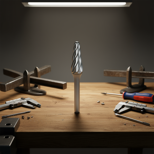 Fresa Rotativa Cónica de Punta Esférica Ttake Ab8700, Diámetro de 6.3 mm, Corte Z6, para Tareas de Pulido y Modelado de Precisión - Product Image 3