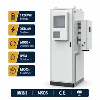 Système de batterie LiFePO4 en armoire 112 kWh pour stockage d'énergie industriel et commercial pour usine solaire