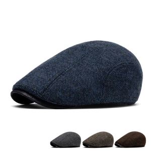 Gorro Retro de Invierno 2025 para Hombre, Estilo Británico, Cálido, Casual, para Caballeros Mayores - Product Image 1