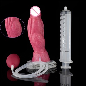 YOCY Animal Dildo Small Knot Wolf Dog Squirting Dildos Realistic Penis Sex Toy for Female Masturbate With <b>Suction</b> Cup S M Size - Product Image 2