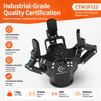 Main de préhension robotique flexible CTM3F123 avec retour d'informations sur la taille et la force pour l'automatisation des centres d'usinage CNC