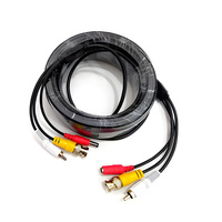 Câble CCTV 3-en-1 BC Conductor BNC RCA DC, câble audio-vidéo-alimentation, câble d'extension analogique AHD TVI CVI CVBS, câble anti-interférence
