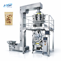 Machine d'emballage verticale VFFS à haute efficacité, entièrement automatique, avec peseuse multi-têtes pour arachides, maïs soufflé, riz, noix et bonbons
