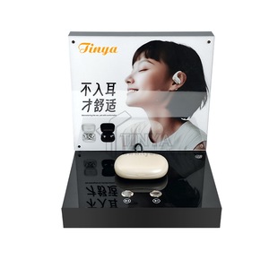 Truy cập hàng đầu PMMA Acrylic LED không dây Bluetooth Tai nghe headphone truy cập TWS Earbuds hiển thị chủ Bluetooth Earbuds hiển thị - Product Image 3
