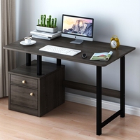 Table de bureau flottante sur pied, intérieur en verre, pour école de luxe, bureau d'ordinateur avec accessoires
