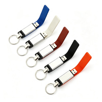 Flashdisk Kulit Berkualitas Tinggi Laris Manis 2.0 3.0 4GB 8GB 16GB 32GB 64GB 128GB Stok Baru Pendrive Hadiah Gratis Logo Embos