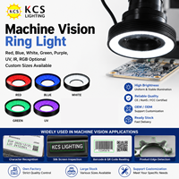 Anneau lumineux pour vision industrielle 150 mm DC24V, éclairage LED blanc, bleu, rouge, vert, 0-90 degrés, pour inspection de puces électroniques