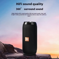 TG117 inalámbrico para altavoz Bluetooth portátil al aire libre cañón de acero RGB LED estéreo de alto valor de color Subwoofer transfronterizo
