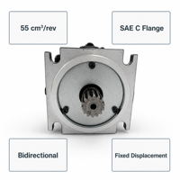 Moteur à piston hydraulique à cylindrée fixe série T90 90M055 90M075 90M100 pour systèmes agricoles et de commande de mélangeurs