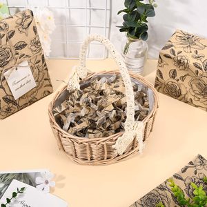 Cổ Điển Hoa Mô Giấy Kraft Retro Mùa Xuân Hoa Mô Giấy Cho Túi Quà Tặng Cô Dâu Tắm Sinh Nhật Đảng Wedding DIY Thủ Công - Product Image 5