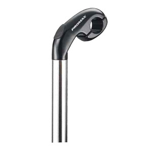 Vente flash - <span class=keywords><strong>Potence</strong></span> de <span class=keywords><strong>guidon</strong></span> de vélo Promax E-cycle Quill noir et argent, 25,4 mm, revêtement en poudre, extension de 80 mm - Product Image 1