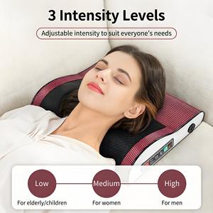 Almohada Masajeadora Calefactable para Cuello <span class=keywords><strong>y</strong></span> <span class=keywords><strong>Espalda</strong></span>, Diseño <span class=keywords><strong>de</strong></span> Arco Dorado, Soporte Ergonómico <span class=keywords><strong>y</strong></span> Amasamiento 3D para Alivio <span class=keywords><strong>de</strong></span> Dolores <span class=keywords><strong>de</strong></span> <span class=keywords><strong>Cabeza</strong></span> - Product Image 5