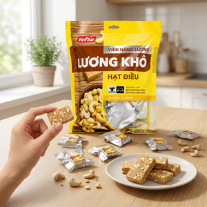 Biscuit compressé aux noix de cajou de qualité supérieure! Barre énergétique Rich Energy – Remise sur le volume – Fabrication au Vietnam – Emballage personnalisé – OEM - Product Image 1