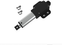 Moteur DC 10MM 6V 12V 24V 15mm/s 14lbs 64N 6.4Kgs, micro-actionneur linéaire électrique avec ailettes, poussée maximale