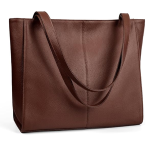 Sac fourre-tout minimaliste en cuir PU pour femme, couleur unie, ouverture supérieure, sac à main décontracté pour tous les jours - Product Image 4