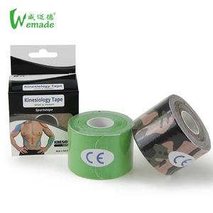 Bandes <span class=keywords><strong>de</strong></span> kinésiologie prédécoupées respirantes, élastiques, pour le soutien musculaire et la physiothérapie sportive - Product Image 1
