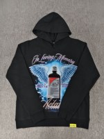 Sweat à capuche décontracté pour homme en coton 100% hiver, imprimé numérique noir avec motif 'THAT'S AWFUL LOT of Cough Syrup'