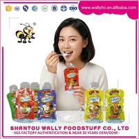 Noviteiten Spuitzakje Knisperende Snoeppoeder Witte Mist Effect met Rietje Diverse Fruit Smaken 6,5g Sachet